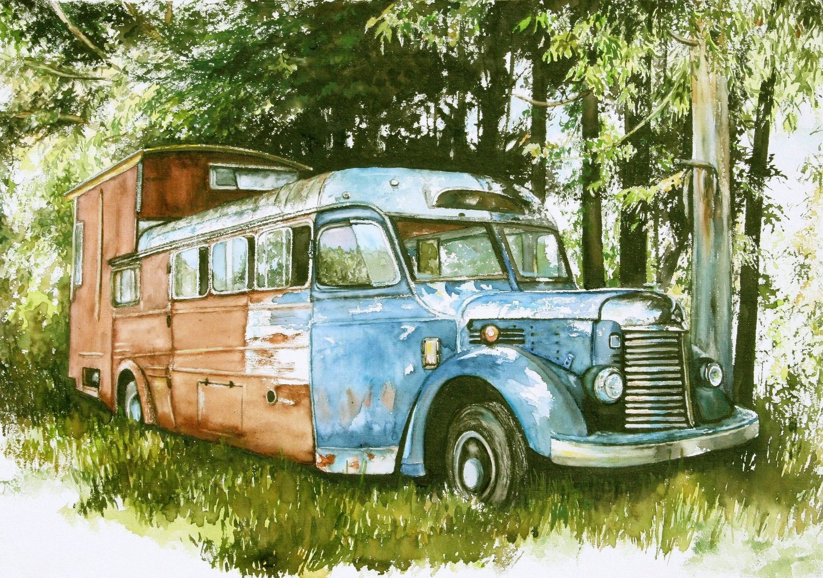 Housebus Blue
